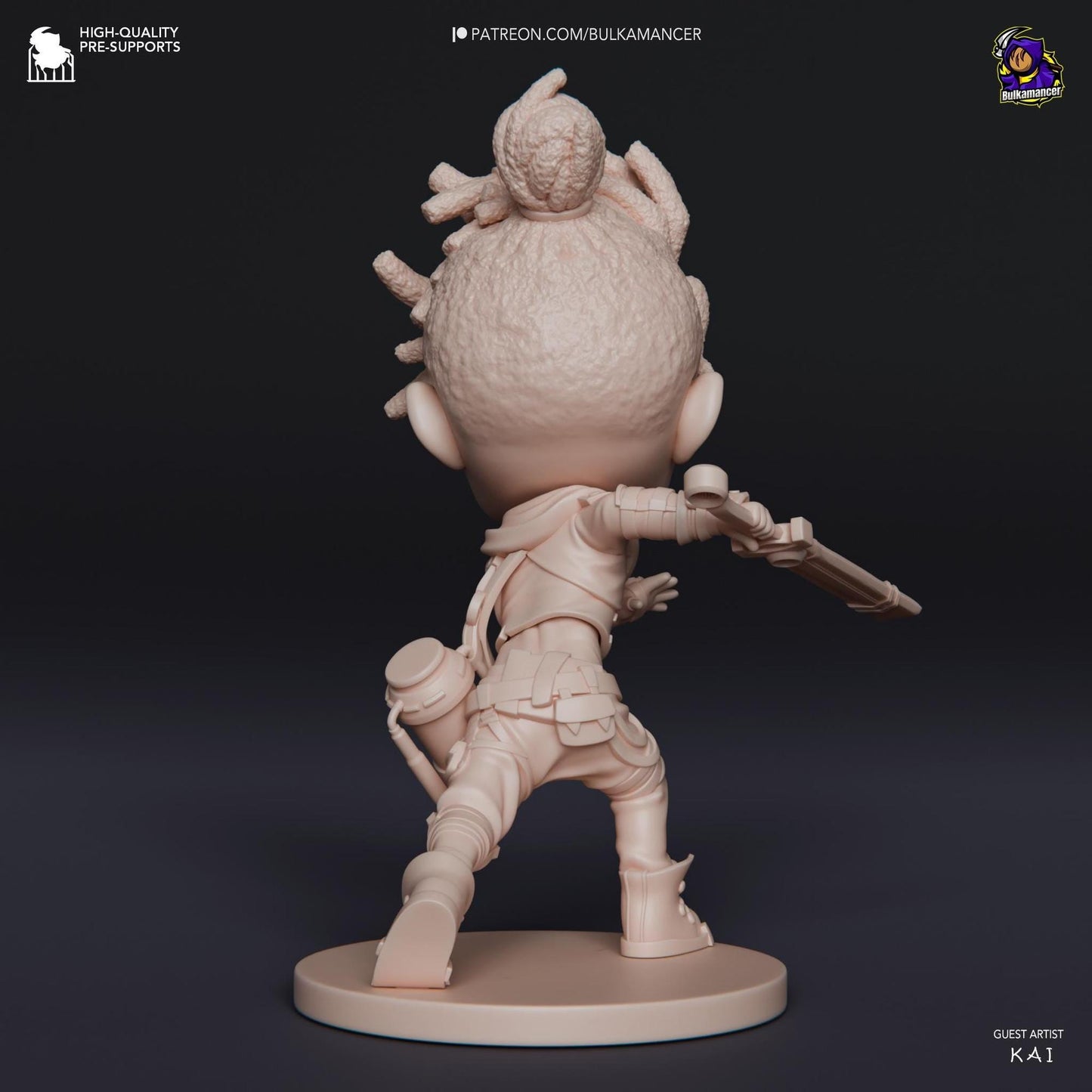Chibi Ekko | Resin Garage Kit Sculpture Anime Video Game Fan Art Statue | Bulkamancer Sculpts