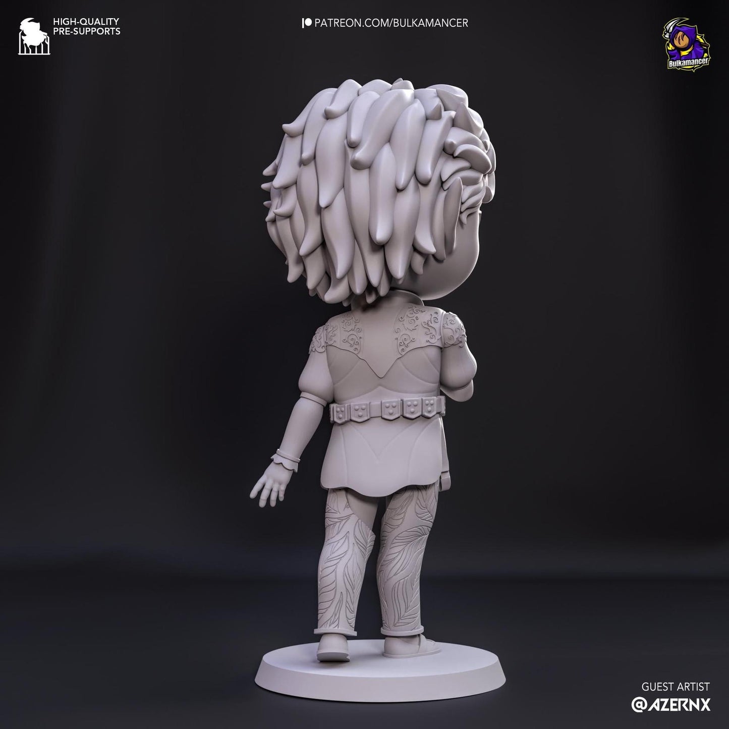 Chibi Vampire Rogue | Resin Garage Kit Sculpture Anime Video Game Fan Art Statue | Bulkamancer Sculpts