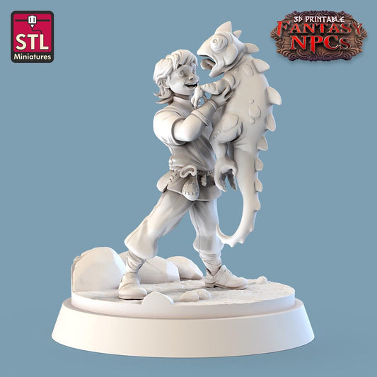 Exotic Pet Vendor NPC Set | Tabletop Scale | D&D TTRPG Miniature | STL Miniatures