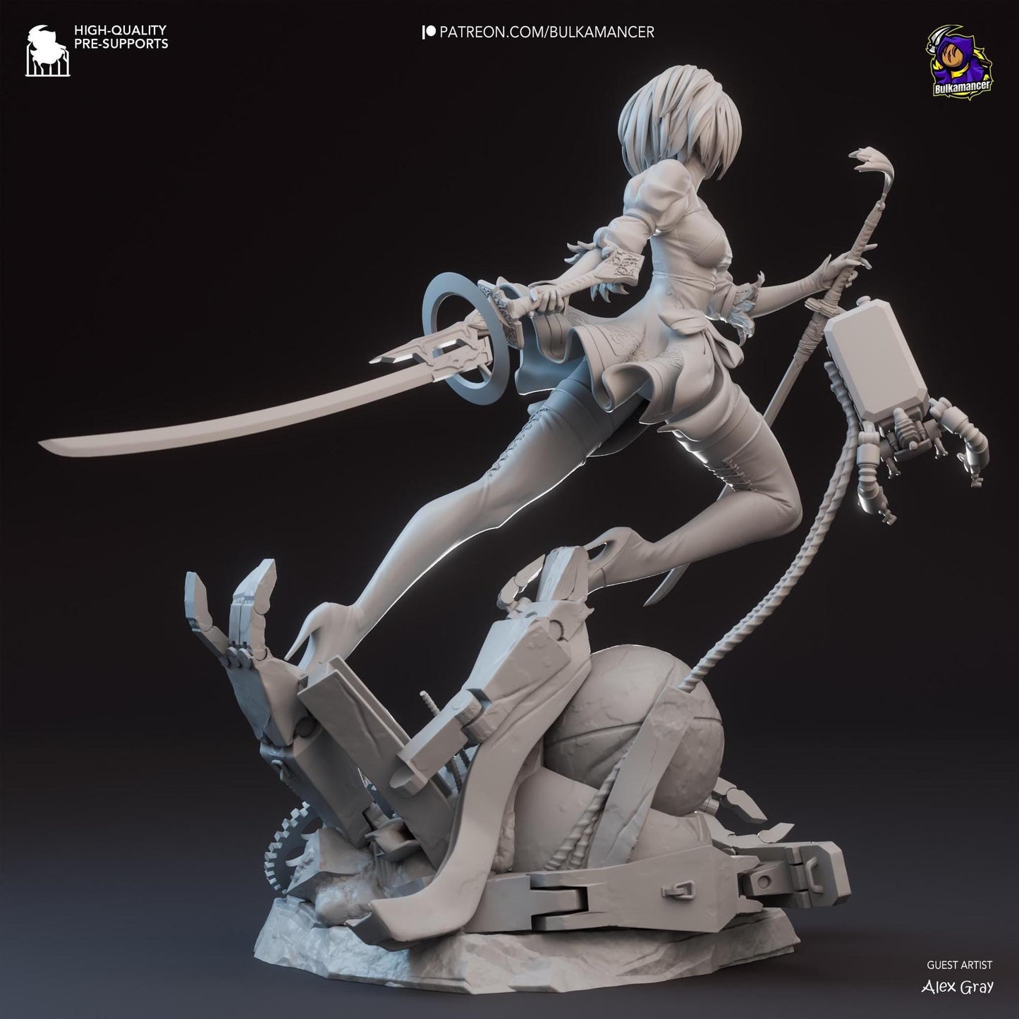 Executioner To Be | Resin Garage Kit Sculpture Anime Video Game Fan Art Statue | Bulkamancer Sculpts