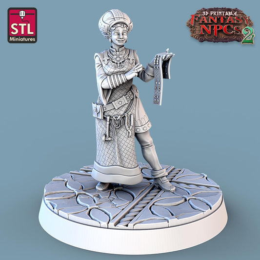 Jewelers NPC Set | Tabletop Scale | D&D TTRPG Miniature | STL Miniatures
