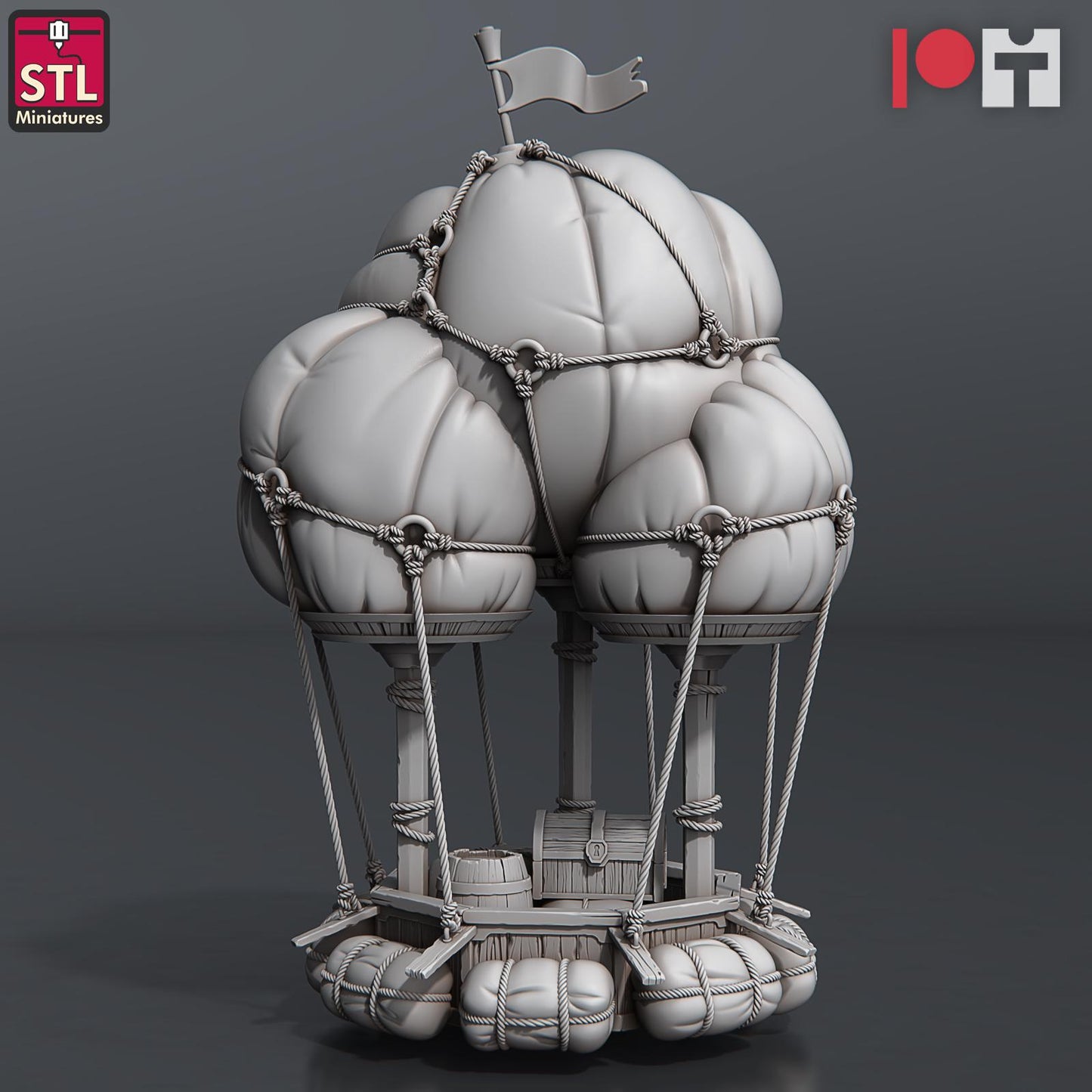 Airship Crew NPC Set | Tabletop Scale | D&D TTRPG Miniature | STL Miniatures