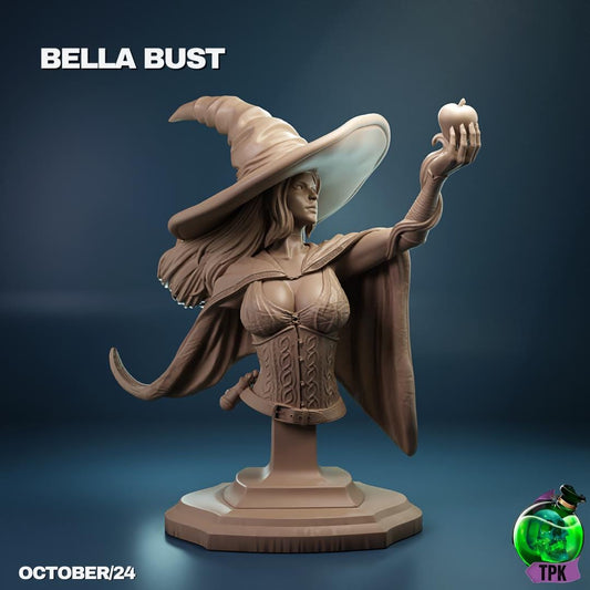 Bella the Fair Witch Sorceress Mage | Tabletop Gaming Mini or Display Figure | TPKLab