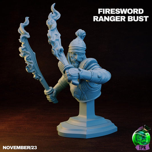 Fire Sword Ranger | Tabletop Gaming Miniature or Bust | TPKLab