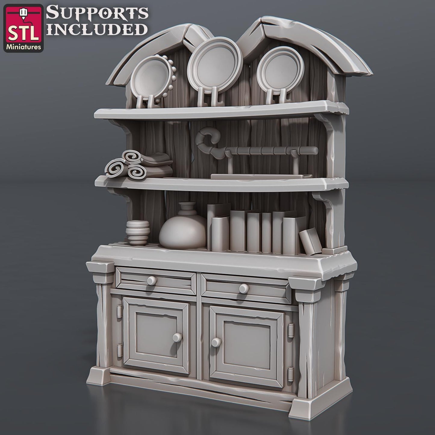Antique Dealer NPC Set | Tabletop Scale | D&D TTRPG Miniature | STL Miniatures