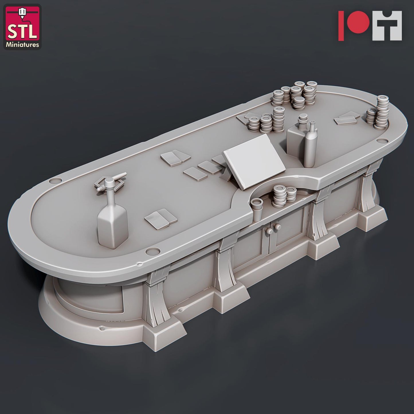 Casino NPC Set | Tabletop Scale | D&D TTRPG Miniature | STL Miniatures