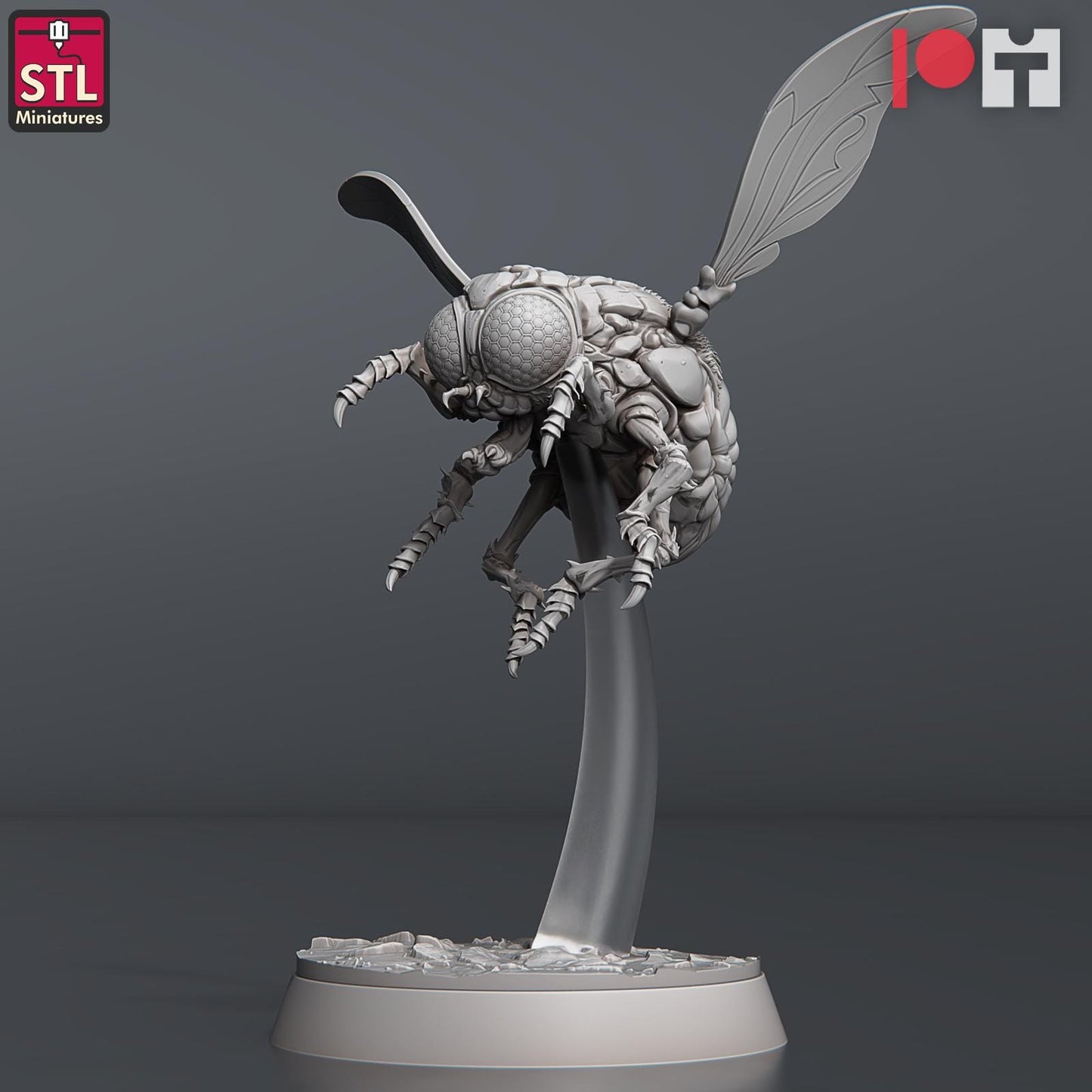 Giant Flies Set | Tabletop Scale | D&D TTRPG Miniature | STL Miniatures