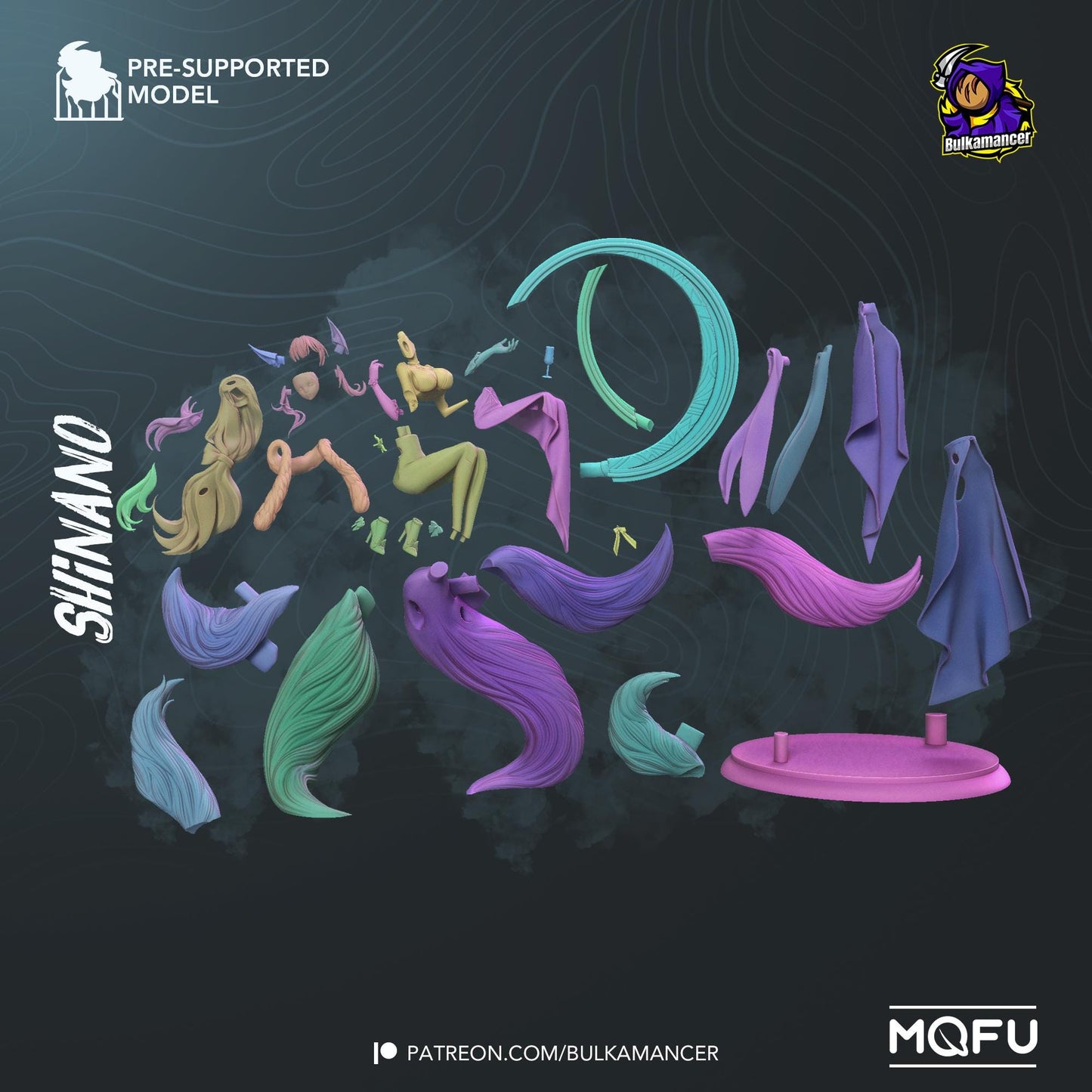 Laidback Kitsune | Resin Garage Kit Sculpture Anime Video Game Fan Art Statue | Bulkamancer Sculpts