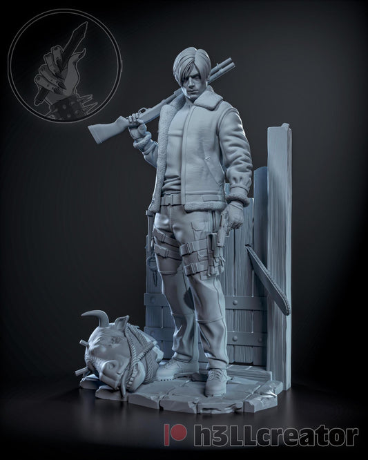 1:12 Rookie Turned Savior | Resin Garage Kit Figure Game Fan Art | h3LL creator