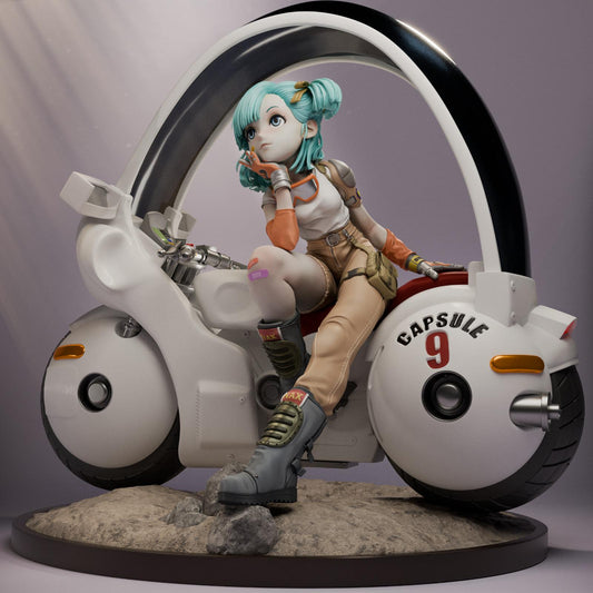 Genius on the Go | Resin Garage Kit Sculpture Anime Video Game Fan Art Statue | CA 3D Studios