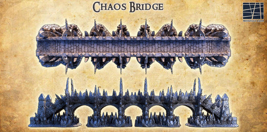 Chaos Bridge | 28mm Scale Model Terrain | D&D TTRPG Playable 3D Printed Building | MiniatureLand