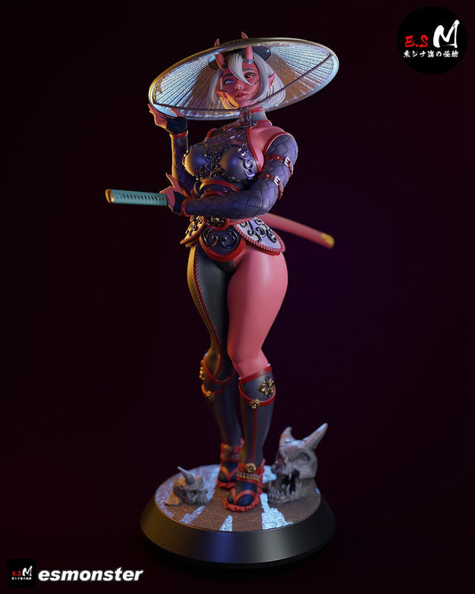 Beautiful Oni | Resin Garage Kit Sculpture Anime Video Game Fan Art Statue | E.S Monster