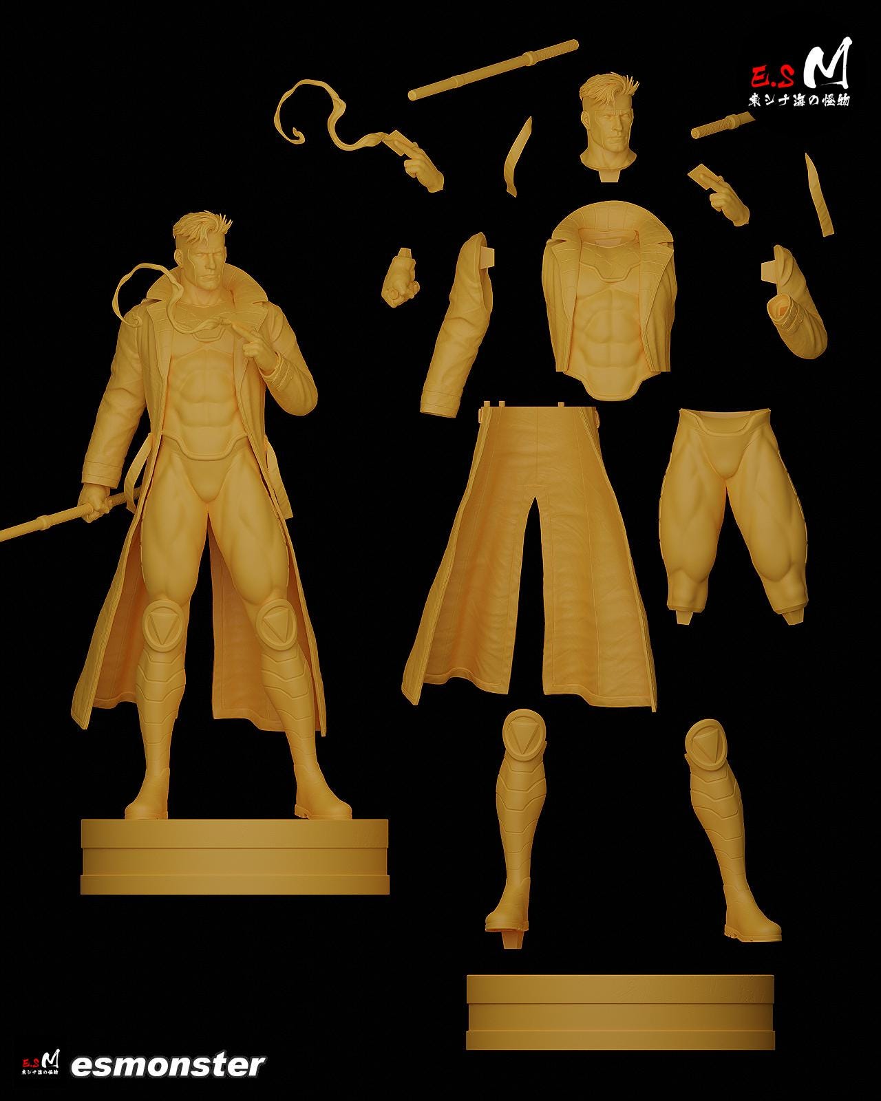 X-Thief | Resin Garage Kit Sculpture Anime Video Game Fan Art Statue | E.S Monster