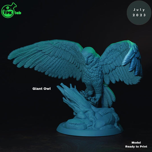 Giant Beasts, Wolf, Eagle, Owl | Tabletop Gaming Miniature | TPKLab