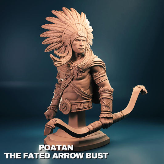 Poatan, the Fated Arrow | Tabletop Gaming Mini or Display Figure | TPKLab