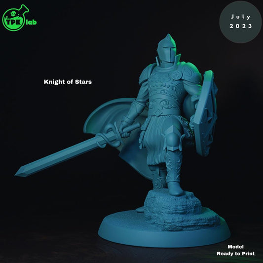 Cosmic Knights, Moon and Stars, Fighters, Soldiers | Tabletop Gaming Miniature | TPKLab