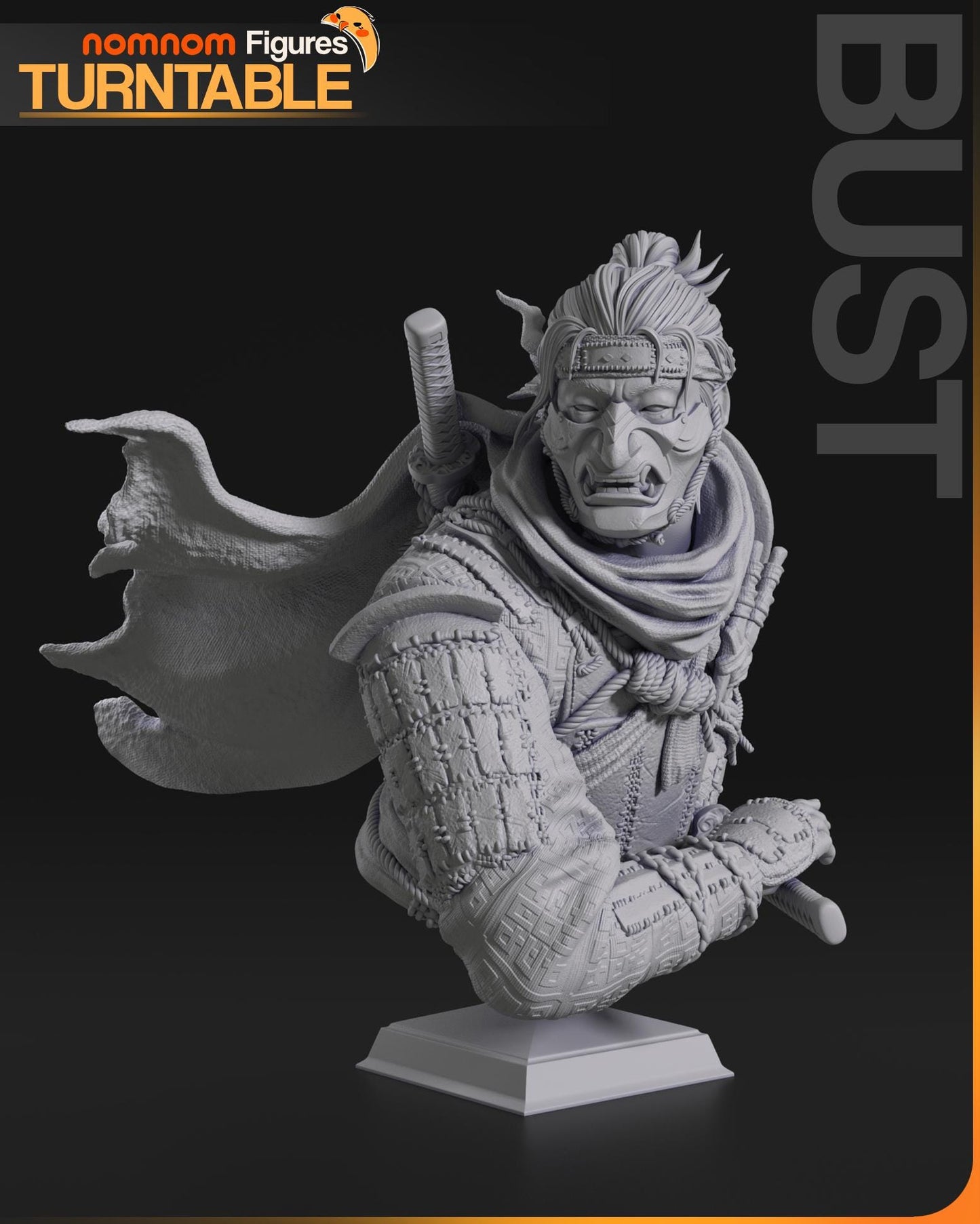 Ghost | Resin Garage Kit Figure Game Fan Art | Nomnom Figures