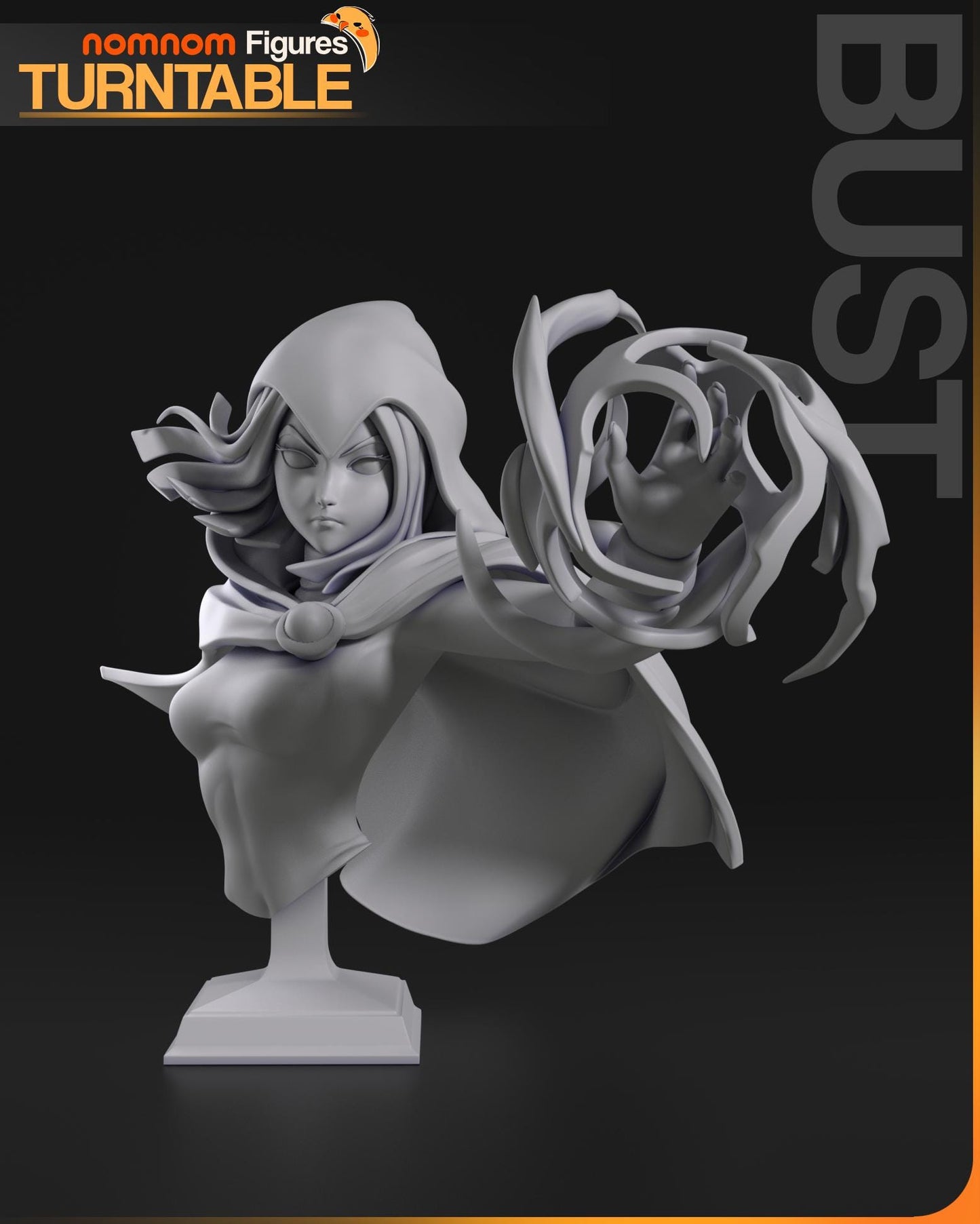 Half-Demon Superheroine | Resin Garage Kit Figure Cartoon Comic Fan Art | Nomnom Figures