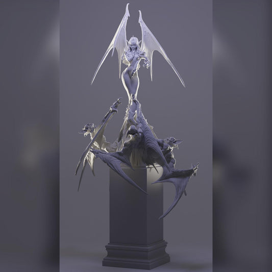 Nyx, Princess of Eternal Night, Vampire | Resin Garage Kit Pin Up Figure Statue | Blackthorn Miniatures