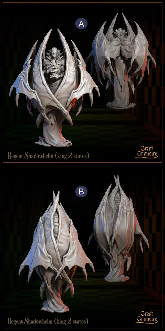 Celestial Gambit: Shadowborn Vanguard, Chess Pieces, Hell, Demon | Tabletop Gaming 3D Print Miniature or Bust Collection | Great Grimoire