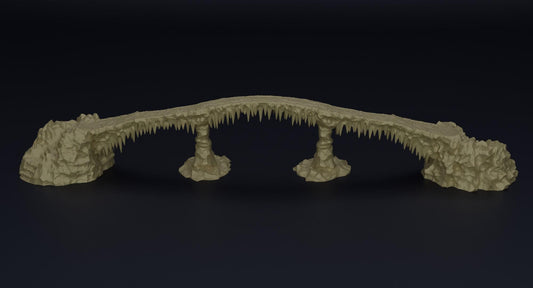 Frozen Bridge | 28mm Scale Model Terrain | D&D TTRPG Playable 3D Printed Building | MiniatureLand