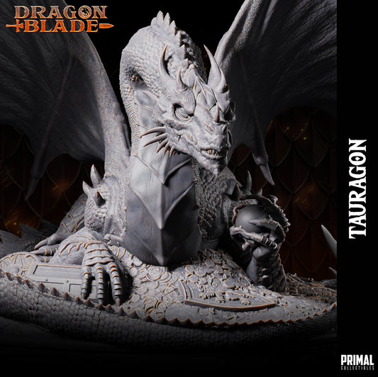 Green Dragon Tauragon | Tabletop Scale | TTRPG D&D Miniature | Primal Collectibles