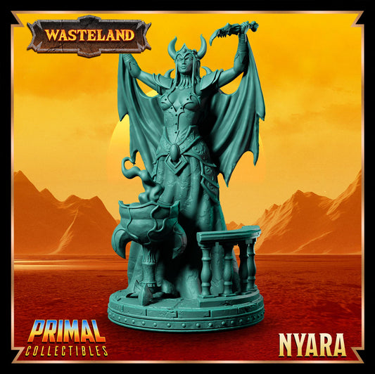 Sorcerer Queen Nyara | Wasteland | Tabletop Scale | TTRPG D&D Miniature | Primal Collectibles