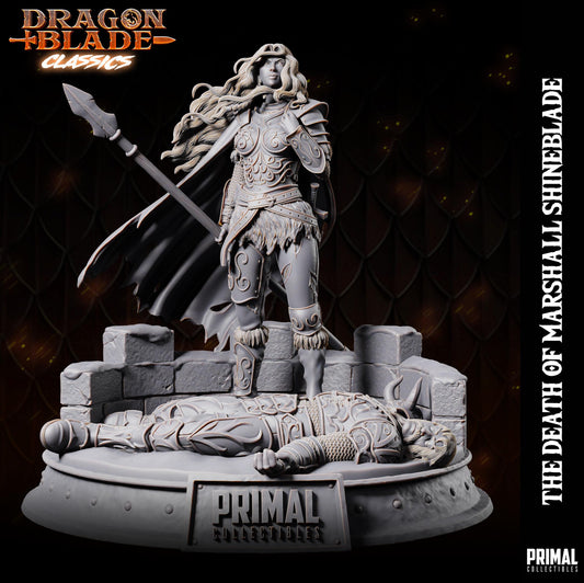 The Death of Marshall Shineblade | Display Scale | TTRPG D&D Miniature | Primal Collectibles