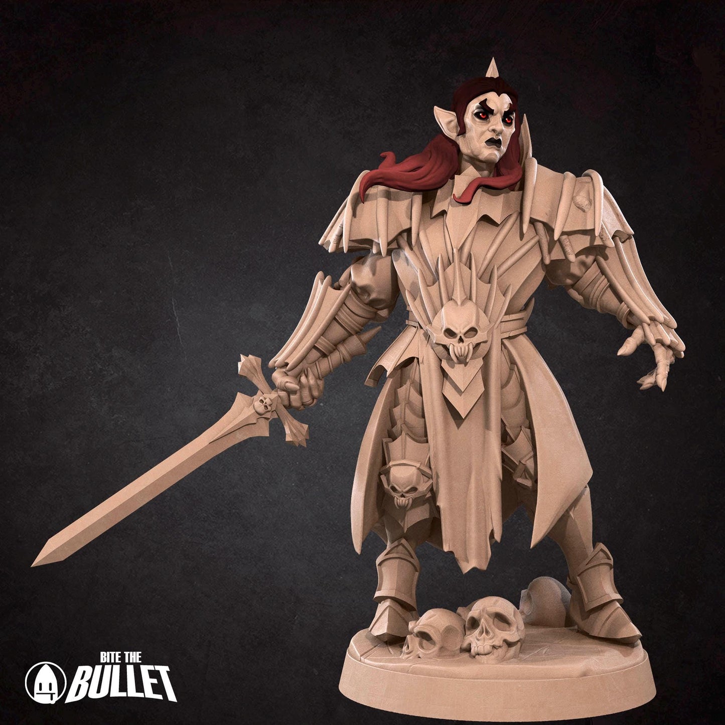 Vampire Necromancer | TABLETOP SCALE | D&D TTRPG Miniature | Bite the Bullet