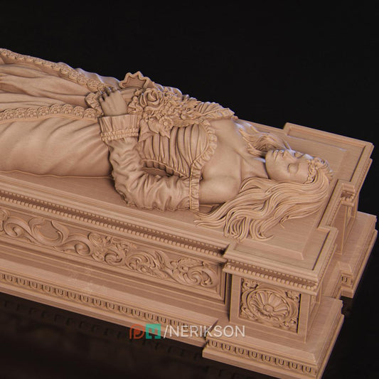 Sleeping Princess | TABLETOP SCALE | D&D TTRPG Fantasy Miniature | Nerikson