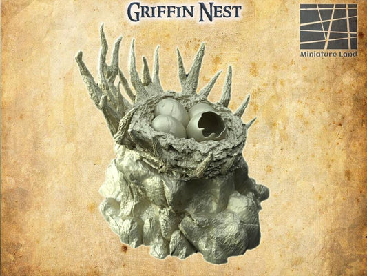 Griffin Nest | 28mm Scale Model Terrain | D&D TTRPG Playable 3D Printed Building | MiniatureLand