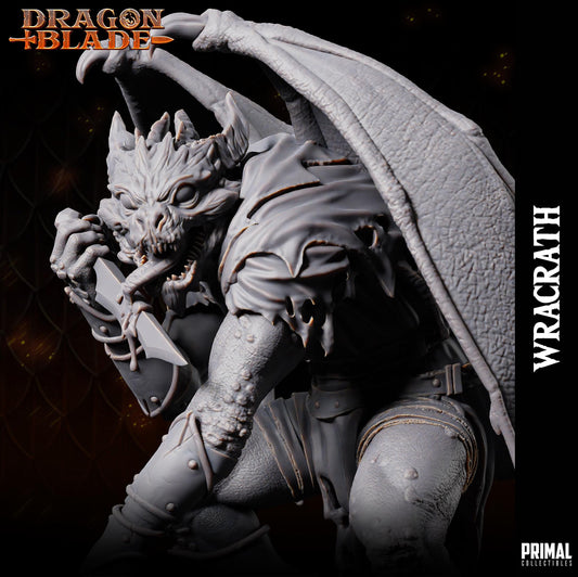 Draconian Assassin Wracrath | Tabletop Scale | TTRPG D&D Miniature | Primal Collectibles