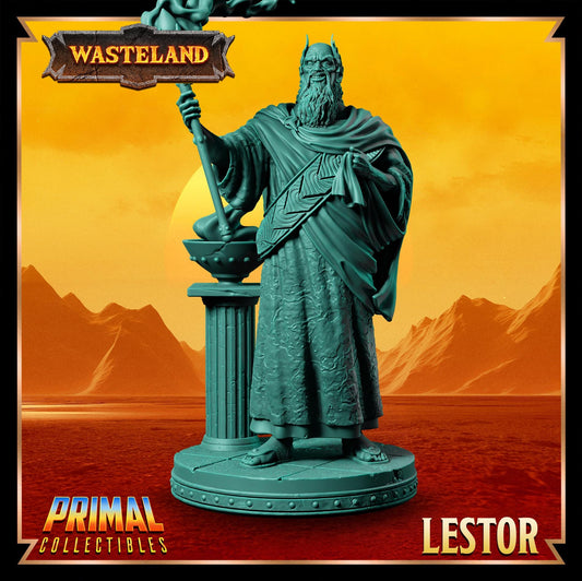 Sorcerer King Lestor | Wasteland | Tabletop Scale | TTRPG D&D Miniature | Primal Collectibles