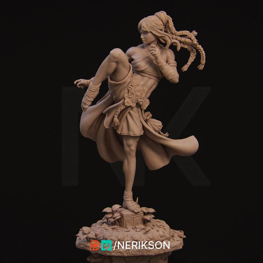 Jingwei the Monk | Garage Resin Kit Statue | D&D TTRPG Fantasy Miniature | Nerikson