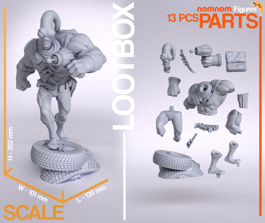 Earthworm | Resin Garage Kit Figure Game Fan Art | Nomnom Figures