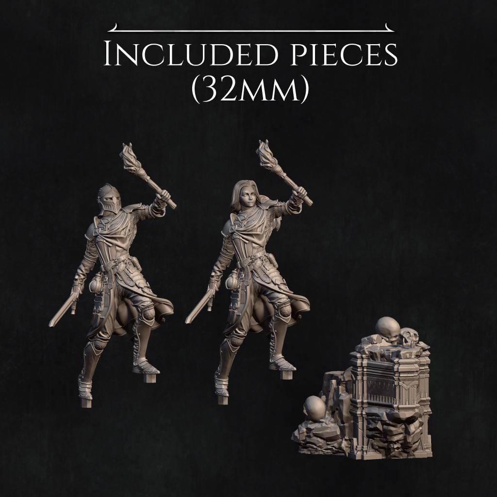 Nameless Hero | Garage Resin Kit Statue | D&D TTRPG Fantasy Miniature | Nerikson