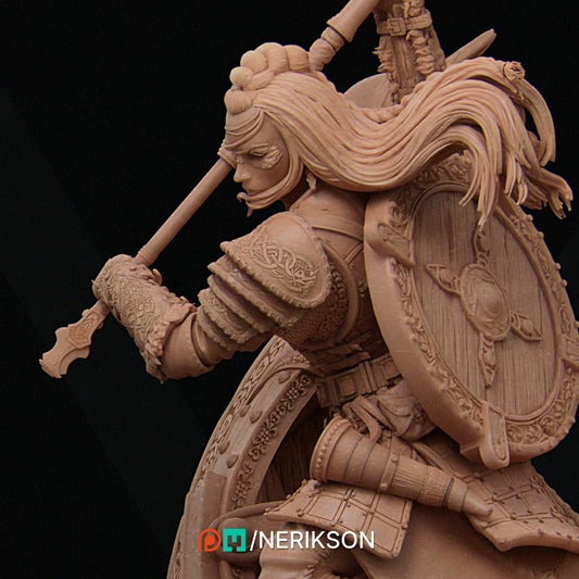Thyra the Conqueror | Garage Resin Kit Statue | D&D TTRPG Fantasy Miniature | Nerikson