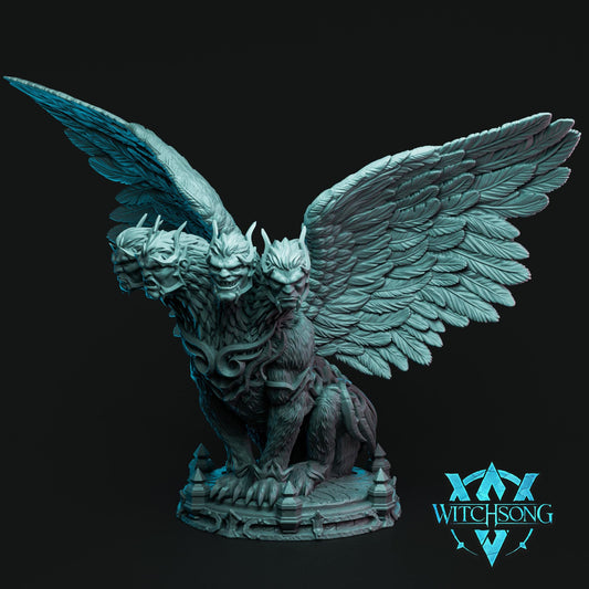 Hydra Sphinx | Mini or Bust | Monster Miniature Statue | Witchsong Miniatures