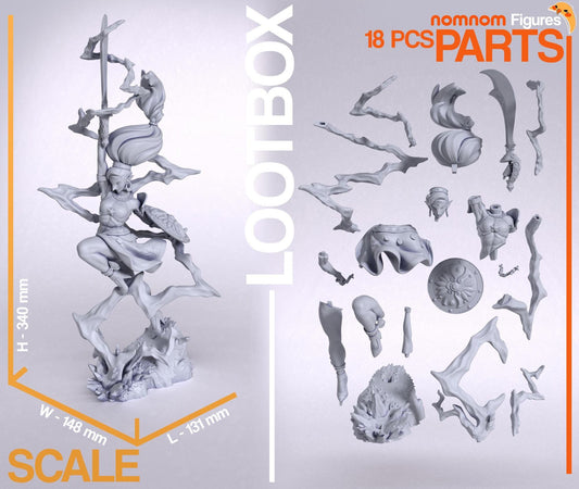 Hero of Thunder | Resin Garage Kit Figure Game Fan Art | Nomnom Figures