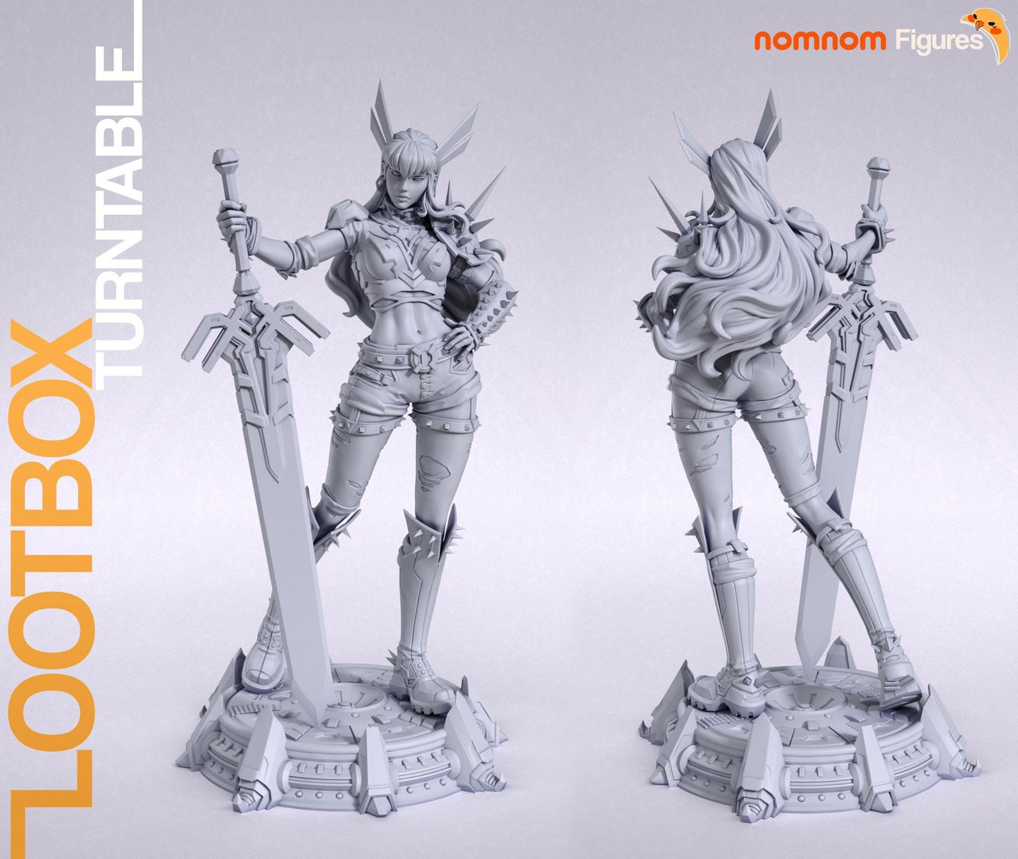 Limbo Warrior | Resin Garage Kit Figure Comic Game Fan Art | Nomnom Figures