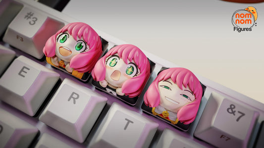 Keycaps - Little Spy | 3D Printed Resin Anime Fan Art | Nomnom Figures