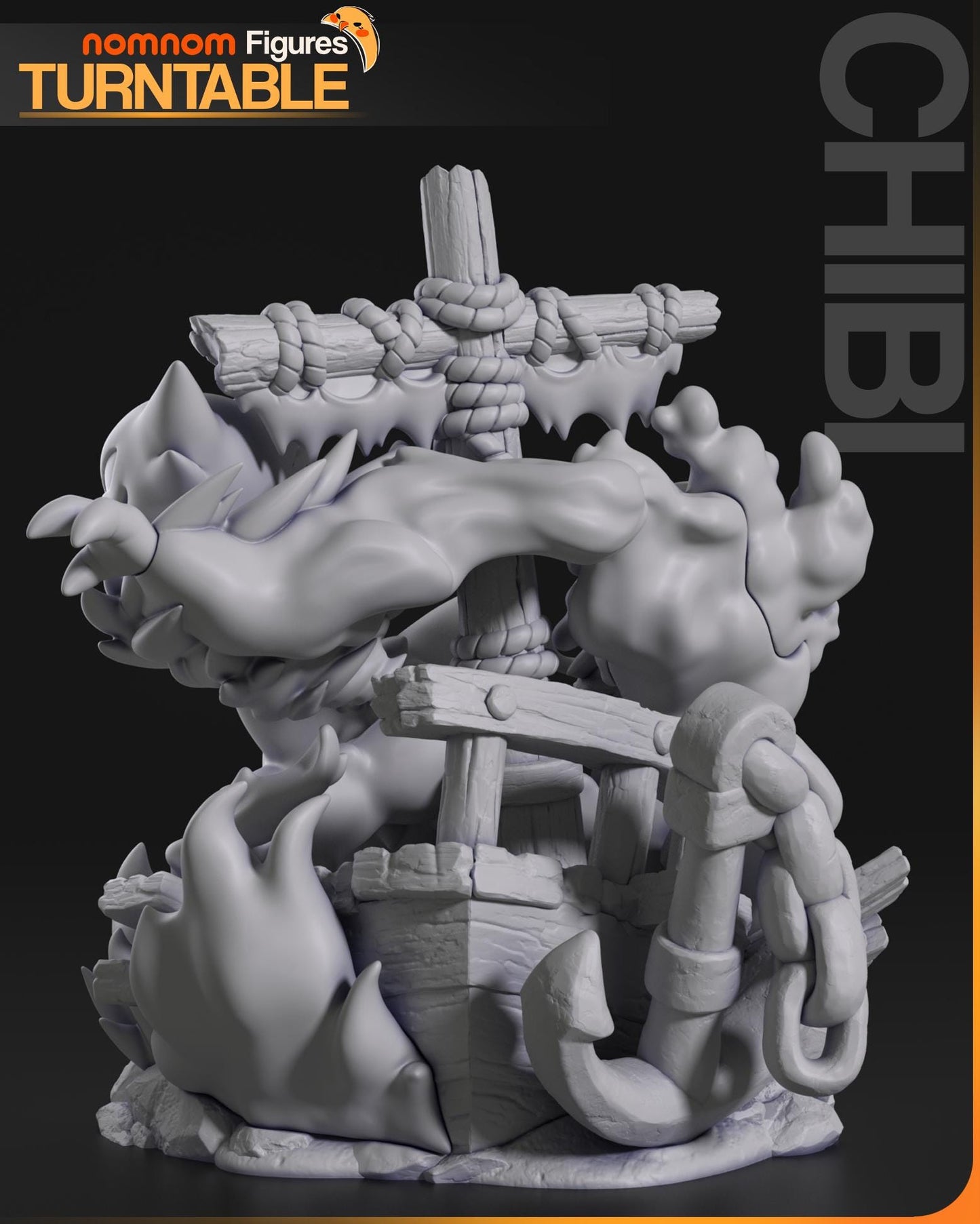 Trio of Ghosts | Resin Garage Kit Figure Anime Game Fan Art | Nomnom Figures