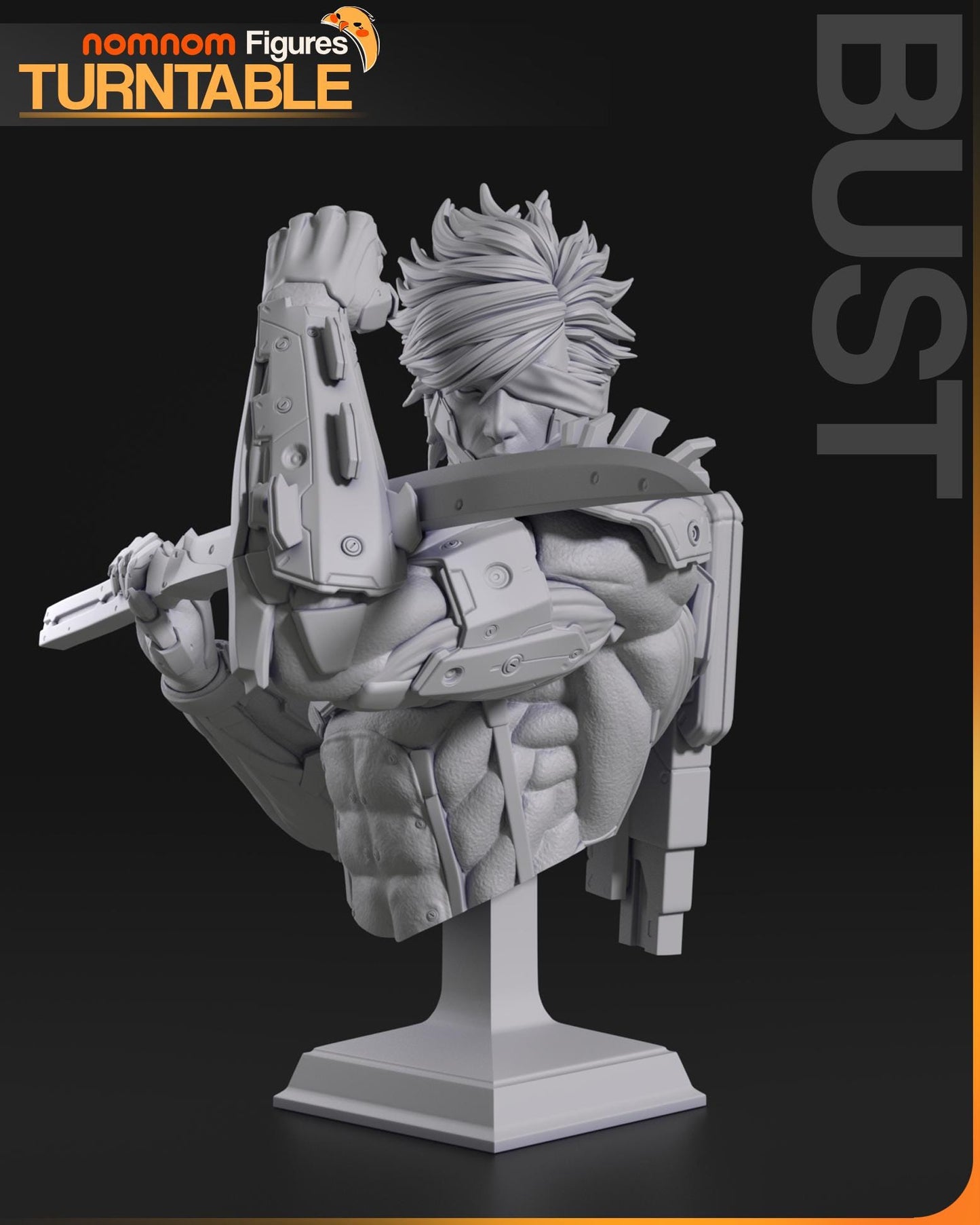 Cyborg Soldier | Resin Garage Kit Figure Game Fan Art | Nomnom Figures