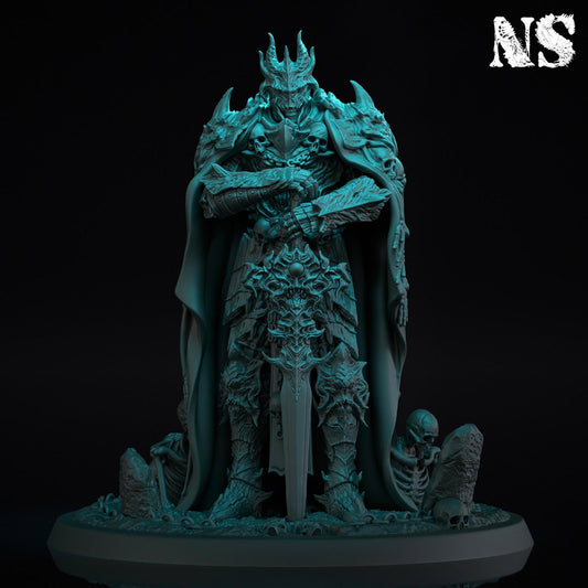 Death Knight and Rising Skeletons | D&D Horror Fantasy Collection | NS Miniatures