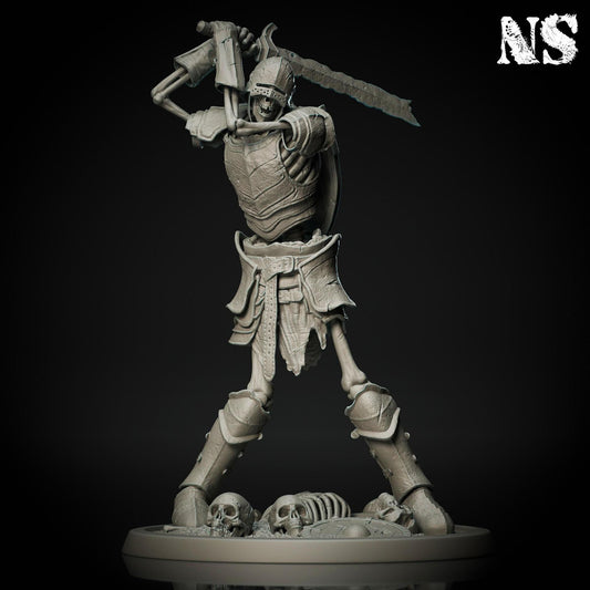 Skeleton Warriors, Giant, Display, Tabletop | D&D Horror Fantasy | NS Miniatures