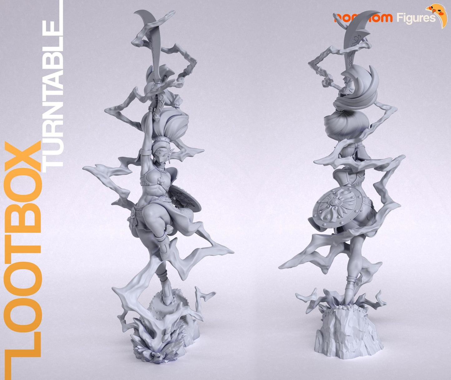 Hero of Thunder | Resin Garage Kit Figure Game Fan Art | Nomnom Figures