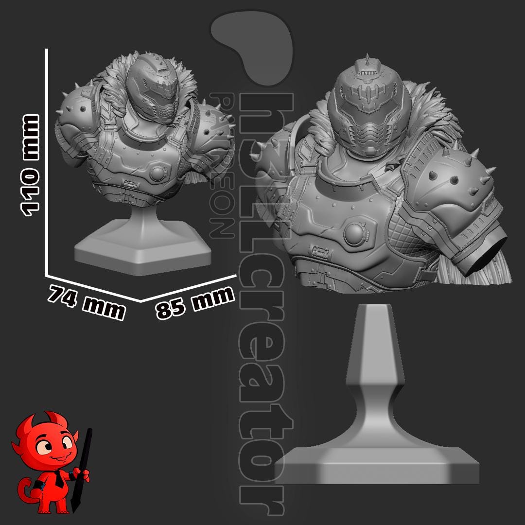 1:12 Ripping Tearing Slayer | Resin Garage Kit Figure Game Fan Art | h3LL creator