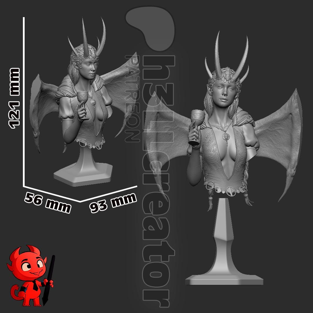 1:12 Pact Maker | Resin Garage Kit Figure Game Fan Art | h3LL creator