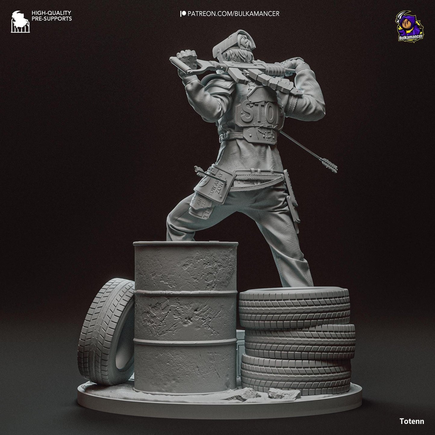 Rusty Survivor | Resin Garage Kit Sculpture Anime Video Game Fan Art Statue | Bulkamancer Sculpts