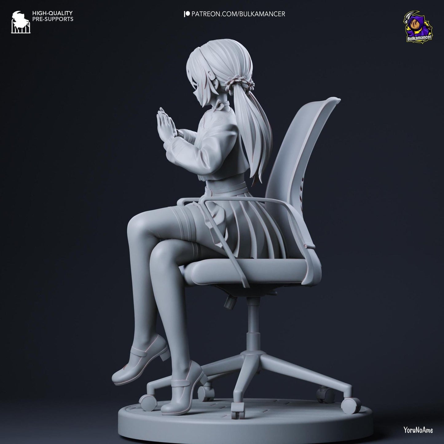 Stay With Me Girl | Resin Garage Kit Sculpture Anime Video Game Fan Art Statue | Bulkamancer Sculpts